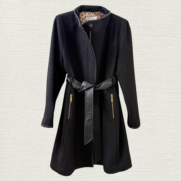 Nine West black wool blend coat - Picture 1 of 9